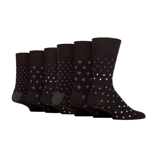 Lote de 6 calcetines de bambú sin elástico para hombre - Image 1