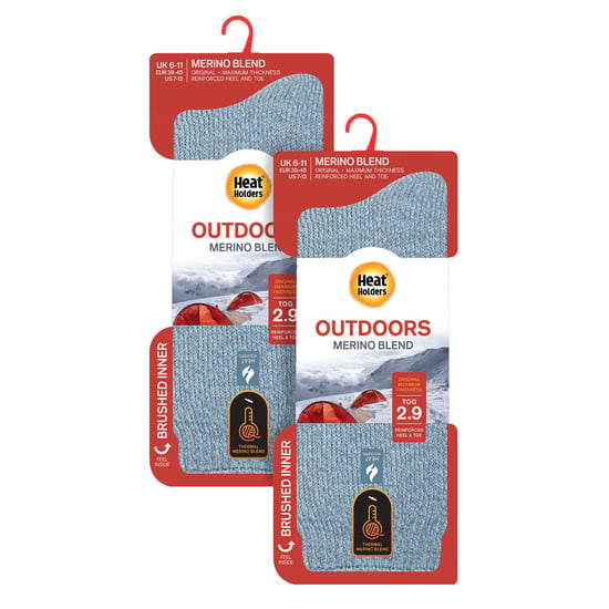 Calcetines térmicos de lana merina para hombre, pack de 2 unidades - Image 2