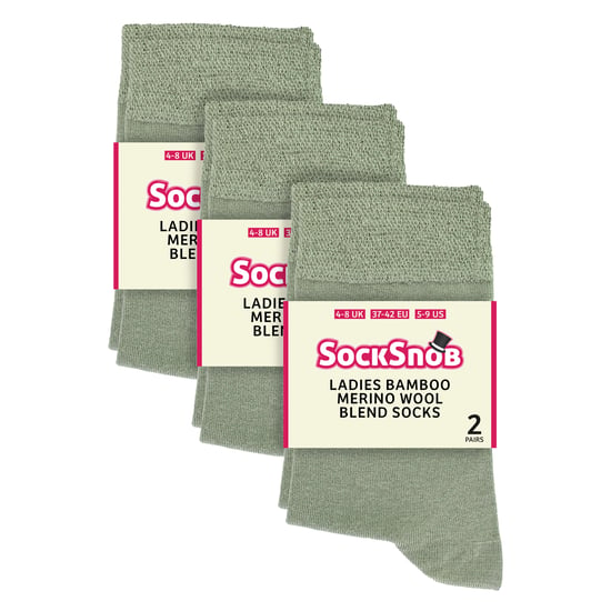 Pack de 6 calcetines de bambú y lana merina para mujer - Image 2