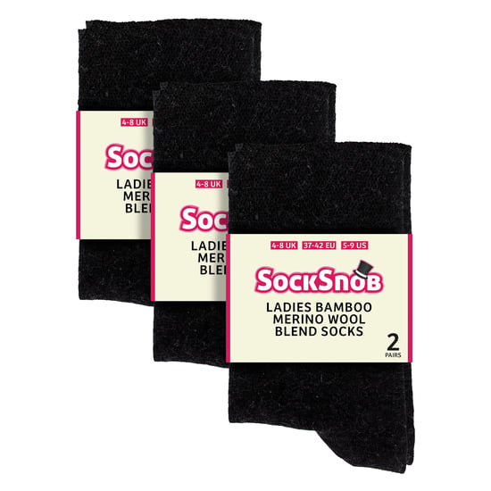 Pack de 6 calcetines de bambú y lana merina para mujer - Image 2