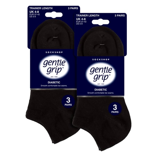 6 Pack Calcetines Diabéticos para Mujer | Calcetines Tobilleros Extra Anchos - Image 2