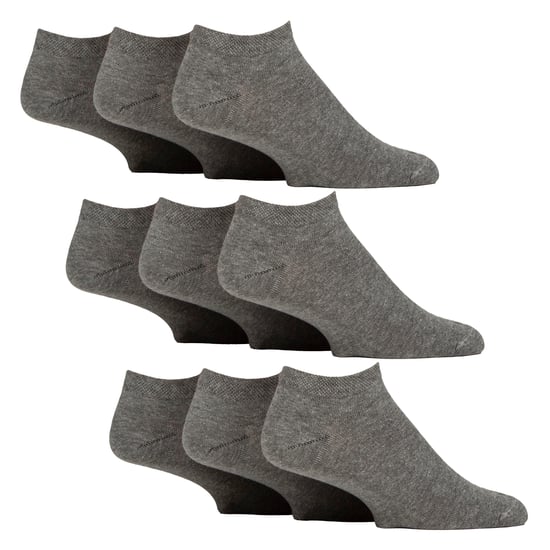 9 Pack Calcetines Diabéticos de Entrenamiento para Hombre | Calcetines Tobilleros Extra Anchos No Elásticos - Image 1