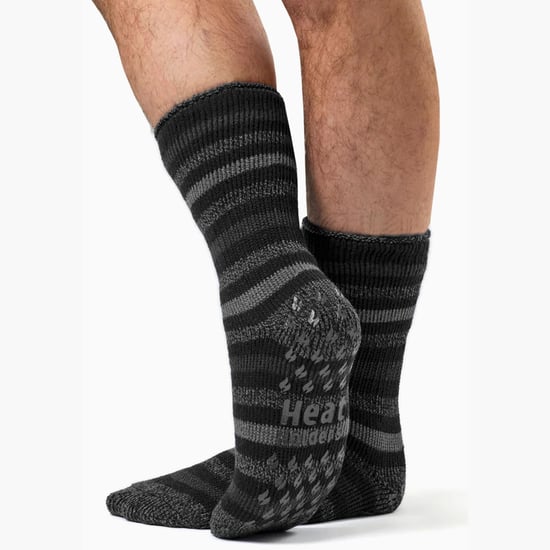 Calcetines térmicos para hombre con patrón de torsión y forro de felpa - Image 3