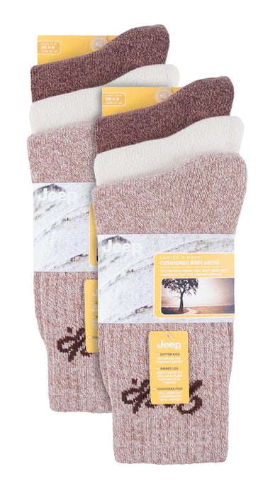 Pack de 6 Calcetines para botas de montaña de mujer | Calcetines de algodón para el aire libre - Image 2