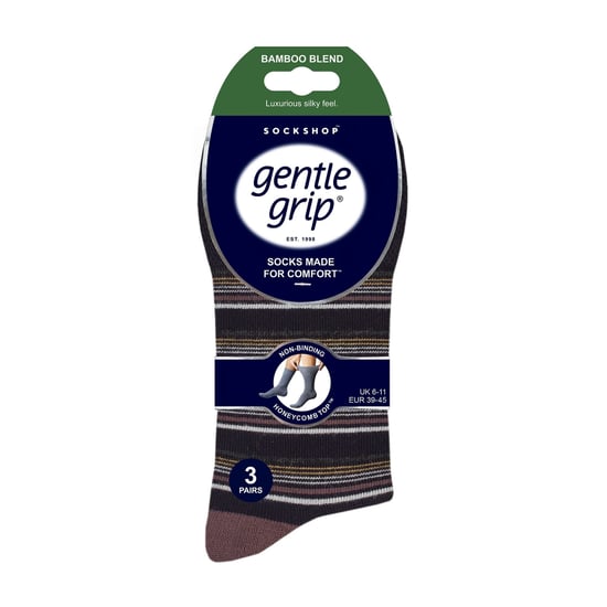 Lote de 6 calcetines de bambú sin elástico para hombre - Image 2