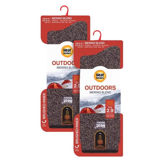 Calcetines térmicos de lana merina para hombre, pack de 2 unidades - Image 2