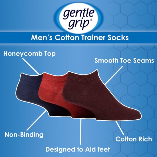 9 Pack Calcetines Diabéticos para Hombre, Calcetines Tobilleros Anchos Pies Hinchados - Image 3