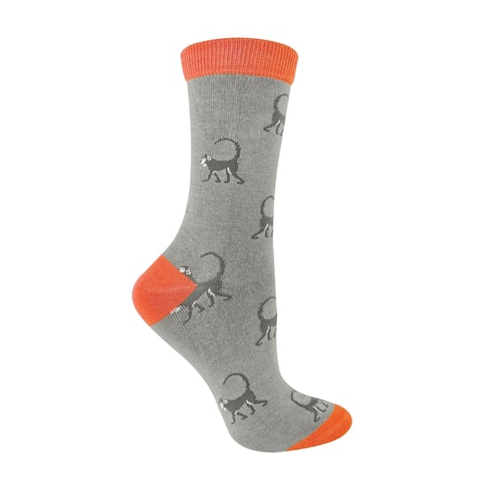 1 paquete de calcetines de bambú con estampado de animales para mujer - Image 1