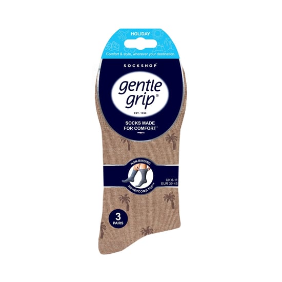 Lote de 6 calcetines de algodón no elásticos con dibujo cuadrado para hombres con mala circulación - Image 2