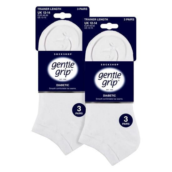 6 Pack Calcetines Diabéticos para Hombre | Loose Top Wide Ankle Socks - Image 2