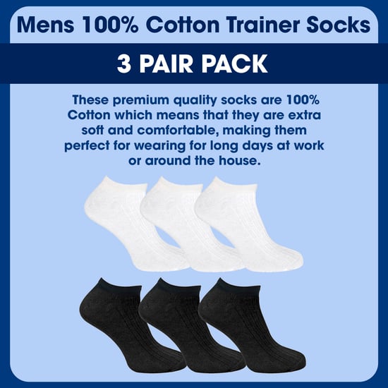 Lote de 3 calcetines 100% algodón para hombre - Image 3