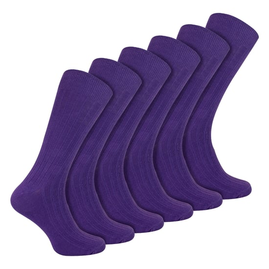 Calcetines de algodón de colores lisos de punto elástico para hombre - Image 1