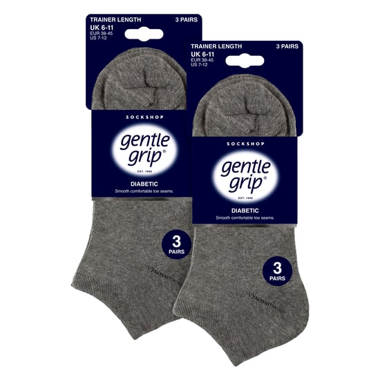 6 Pack Calcetines Diabéticos para Hombre | Loose Top Wide Ankle Socks - Image 2