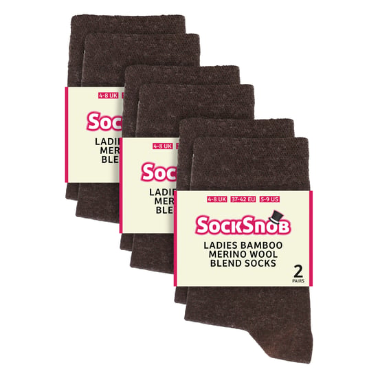 Pack de 6 calcetines de bambú y lana merina para mujer - Image 2