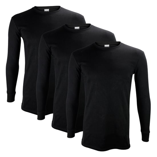 3 Pack Mens Thermal Underwear Top | Winter Base Layer Long Sleeve Top - Image 3