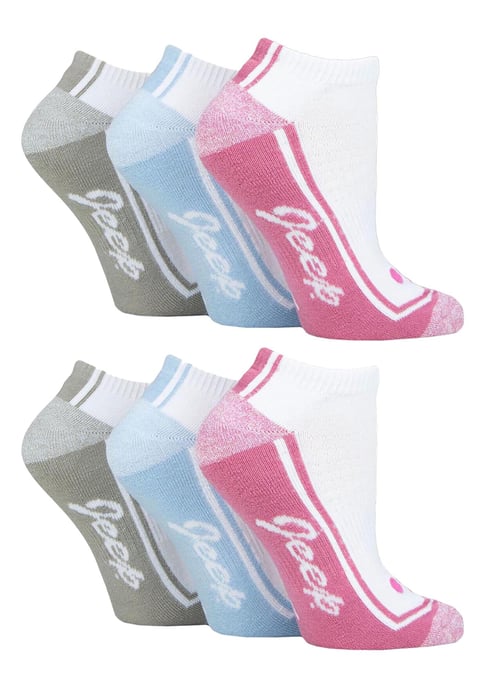 Pack de 6 calcetines de entrenamiento para mujer | Calcetines deportivos de corte bajo, transpirables y acolchados - Image 3