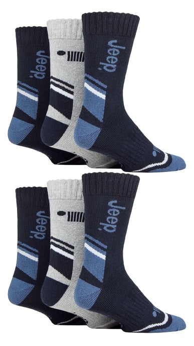 Mens 6 Pack Calcetines Bota Caminata | Poliéster Calcetines Outdoor para Senderismo - Image 3