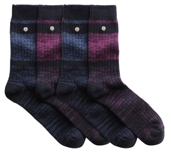 4 Pack Calcetines de Algodón para Hombre | Spirit Calcetines de Punto Cuadrado - Image 3