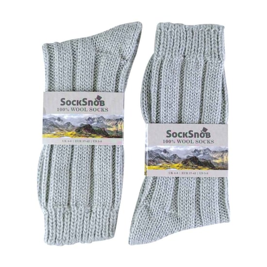 1 Pack Calcetines de Lana 100% Pura para Mujer de Punto Suave y Ligero - Image 2