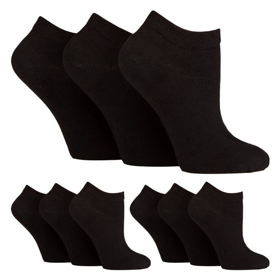 Pack de 9 calcetines para diabéticos con tobillo ancho para pies hinchados - Image 1