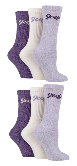 Pack de 6 Calcetines para botas de montaña de mujer | Calcetines de algodón para el aire libre - Image 3