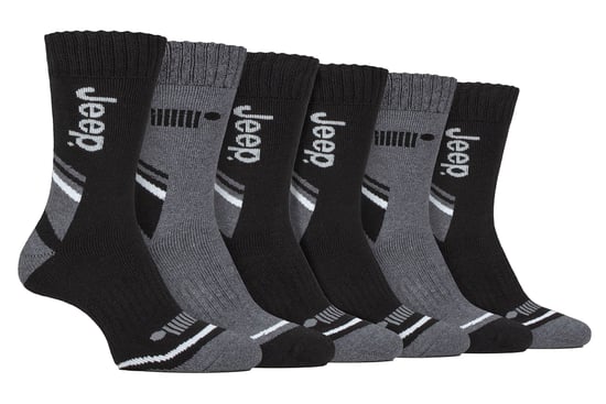 Mens 6 Pack Calcetines Bota Caminata | Poliéster Calcetines Outdoor para Senderismo - Image 1