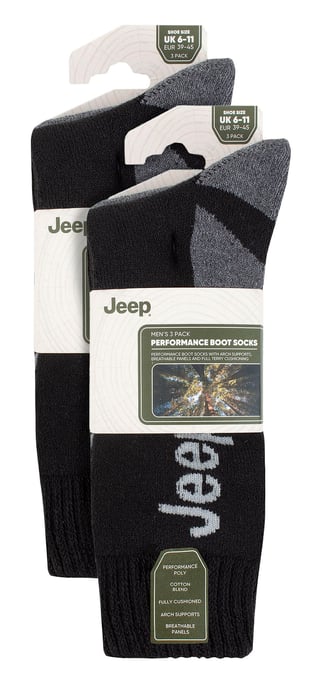 Mens 6 Pack Calcetines Bota Caminata | Poliéster Calcetines Outdoor para Senderismo - Image 2