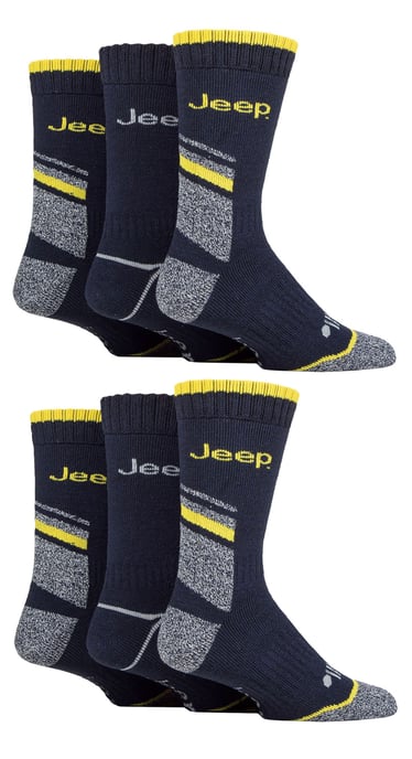 Paquete de 6 calcetines de trabajo para hombre con talón y puntera reforzados - Image 3