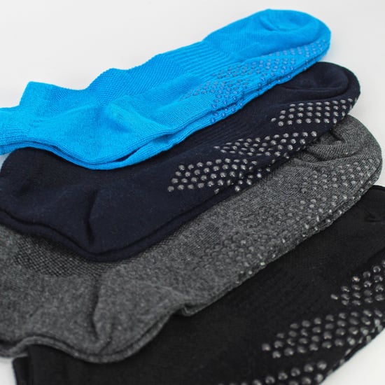 Pack de 6 calcetines antideslizantes de Yoga Pilates para hombre | Calcetines de gimnasia transpirables y acolchados - Image 4
