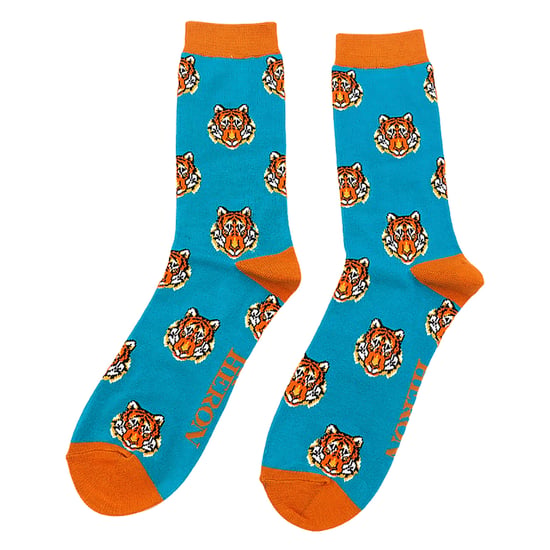 1 paquete de calcetines de bambú con estampado de animales para hombre - Image 4