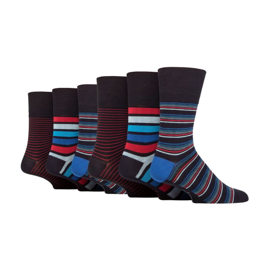 Lote de 6 calcetines de bambú sin elástico para hombre - Image 1