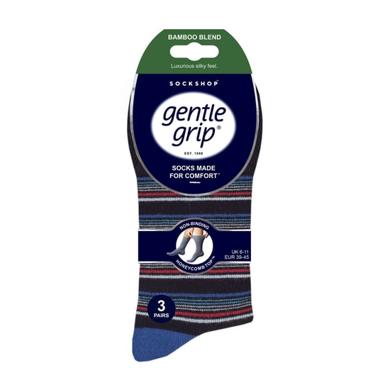 Lote de 6 calcetines de bambú sin elástico para hombre - Image 2