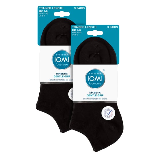 Pack de 6 Calcetines Diabéticos de Entrenamiento para Mujer | Calcetines Extra Anchos para Pies Hinchados - Image 2
