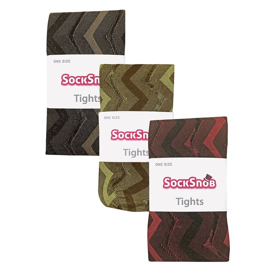 3 Pair Multipack Ladies 80 Denier Tights | Mallas Suaves Estampadas - Image 2