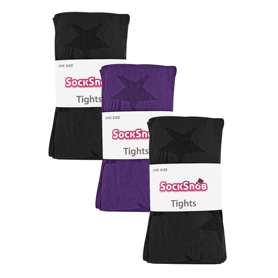 3 Pair Multipack Ladies 80 Denier Tights | Mallas Suaves Estampadas - Image 2