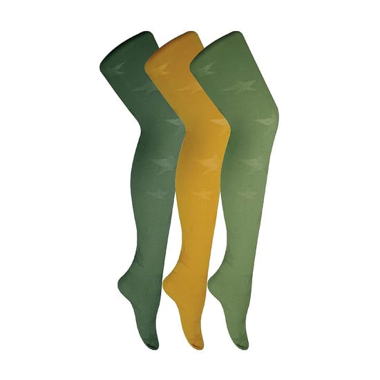 3 Pair Multipack Ladies 80 Denier Tights | Mallas Suaves Estampadas - Image 1