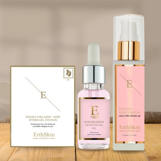 SÉRUM EFECTO CELULAR EGF 60ML + Aceite Facial Resplandor Flor de Rosa 30ml + Doble Colágeno + Almohadillas Hidrogel Rosa 5 X 2 - Image 3