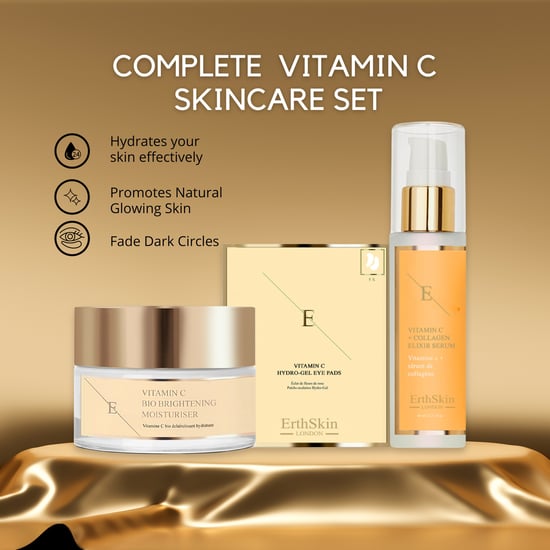 VITAMINA C + COLÁGENO ELIXIR SÉRUM 60ML + Vitamina C Bio Iluminadora Hidratante 50ml + Vitamina C Hidrogel Contorno de Ojos x 5 - Image 2