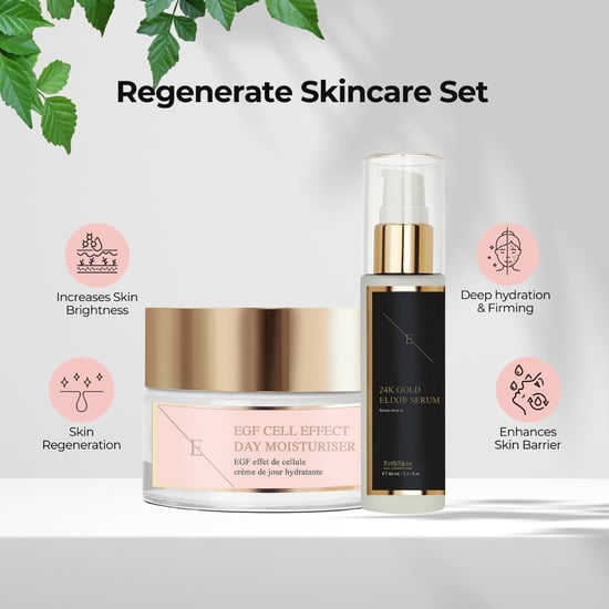 Serum Elixir Antiarrugas Oro 24K 60ml + Crema Hidratante de Día Efecto Celular EGF 50ml - Image 2