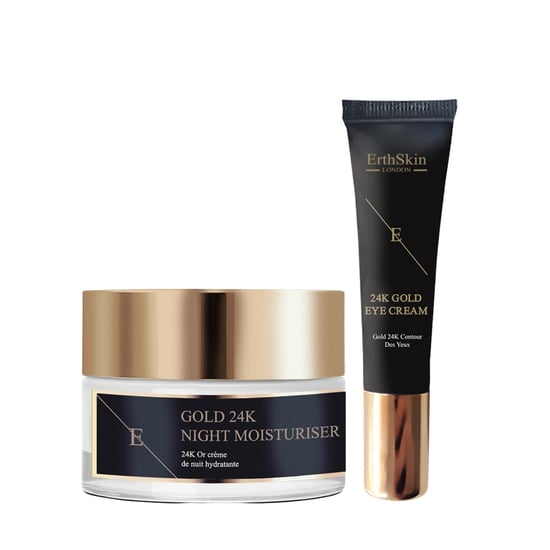 CREMA HIDRATANTE DE NOCHE ANTIARRUGAS ORO 24K+ CREMA CONTORNO DE OJOS ORO 24K - Image 2