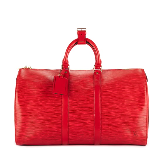 Louis Vuitton Keepall 45 en Rojo Piel de becerro - Image 1