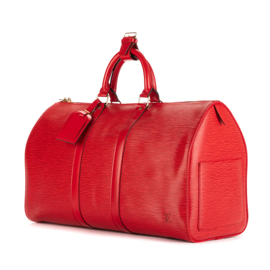 Louis Vuitton Keepall 45 en Rojo Piel de becerro - Image 2