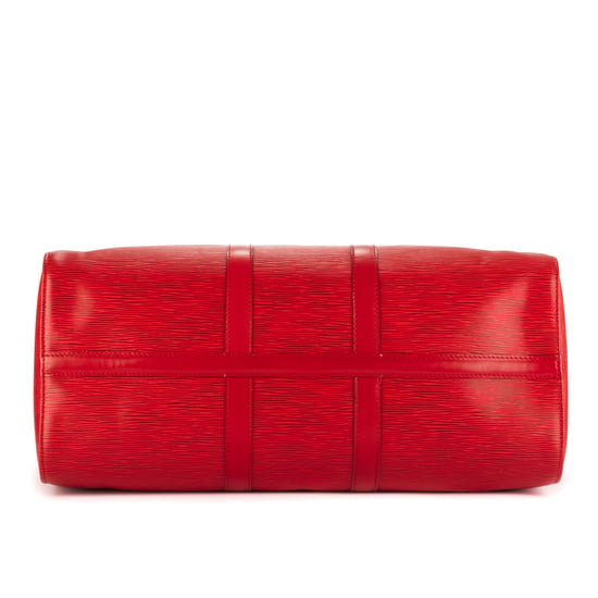 Louis Vuitton Keepall 45 en Rojo Piel de becerro - Image 6