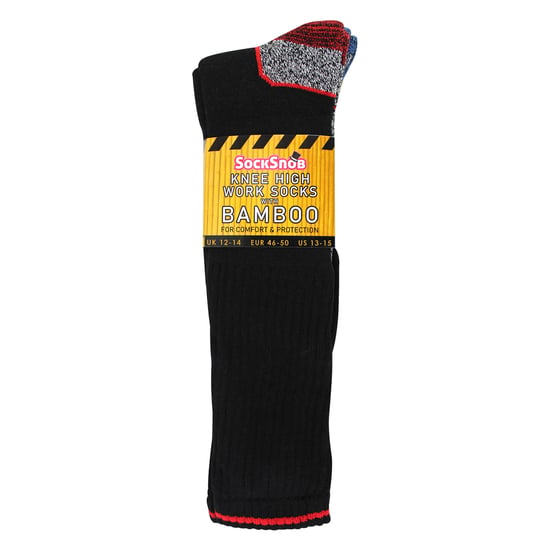 Calcetines de trabajo de bambú para hombre con puntera de acero | Anti sudor Heavy Duty - Image 2