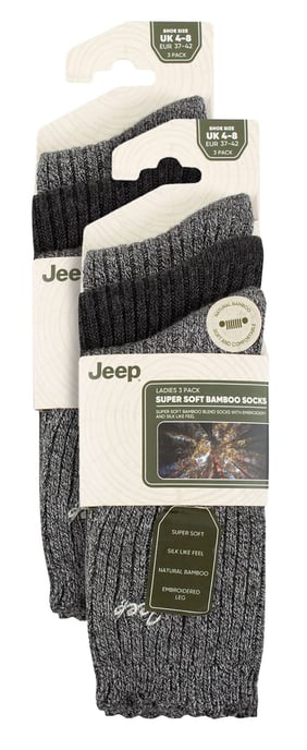 Pack de 6 calcetines de bambú para mujer con la parte superior festoneada - Image 2