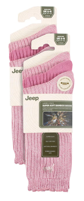 Pack de 6 calcetines de bambú para mujer con la parte superior festoneada - Image 2