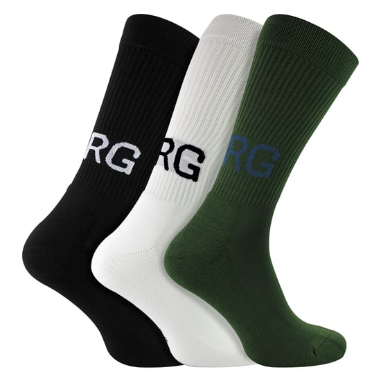 Lote de 3 calcetines Core Sport Ribbbed Top Crew para hombre - Image 1