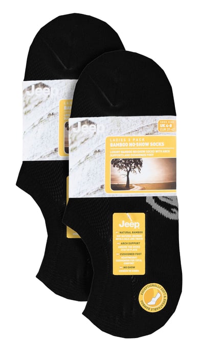 Pack de 6 Calcetines Invisibles de Bambú para Mujer con agarre en el talón - Image 2