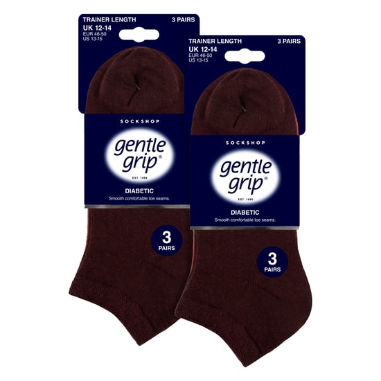 6 Pack Calcetines Diabéticos para Hombre | Loose Top Wide Ankle Socks - Image 2