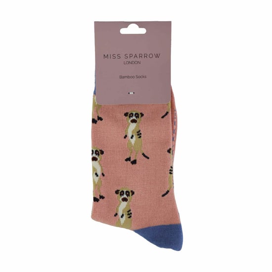 1 paquete de calcetines de bambú con estampado de animales para mujer - Image 2